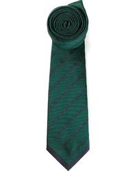 Мужской темно-зеленый галстук в горошек от Valentino