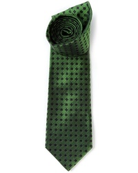 Мужской темно-зеленый галстук с принтом от Etro