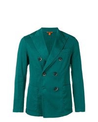 Мужской темно-зеленый двубортный пиджак от Barena