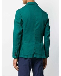 Мужской темно-зеленый двубортный пиджак от Barena