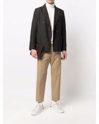 Мужской темно-зеленый двубортный пиджак от Circolo 1901