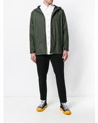 Мужской темно-зеленый дождевик от Rains