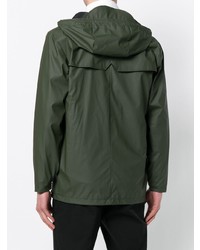 Мужской темно-зеленый дождевик от Rains