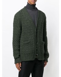Мужской темно-зеленый кардиган от Barena
