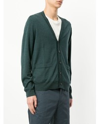 Мужской темно-зеленый кардиган от Gieves & Hawkes