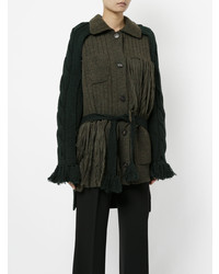 Женский темно-зеленый кардиган от Maison Margiela