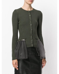 Женский темно-зеленый кардиган от Moschino