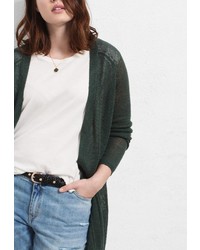 Женский темно-зеленый кардиган от Violeta BY MANGO