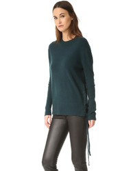 Женский темно-зеленый кашемировый свитер от RtA