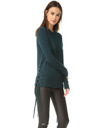 Женский темно-зеленый кашемировый свитер от RtA