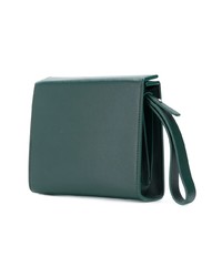 Темно-зеленый кожаный клатч от Aesther Ekme