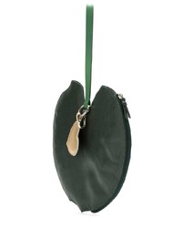 Темно-зеленый кожаный клатч от Sarah Chofakian