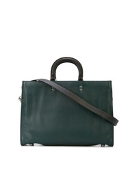Темно-зеленый кожаный портфель от Coach