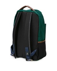 Мужской темно-зеленый кожаный рюкзак от Master Piece