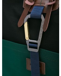 Мужской темно-зеленый кожаный рюкзак от Master Piece