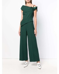 Темно-зеленый комбинезон от Roland Mouret