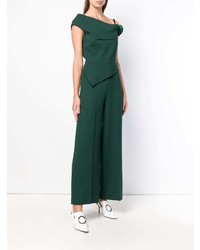 Темно-зеленый комбинезон от Roland Mouret