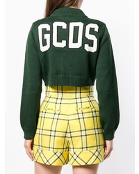 Темно-зеленый короткий свитер от Gcds