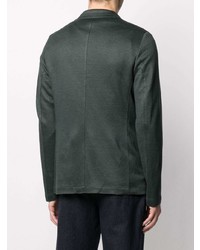 Мужской темно-зеленый льняной пиджак от Harris Wharf London