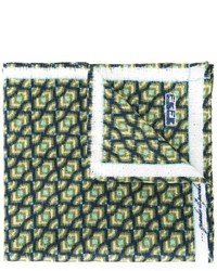 Темно-зеленый нагрудный платок с принтом от fe-fe