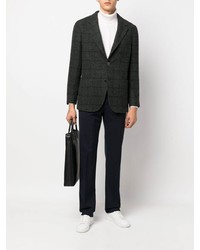 Мужской темно-зеленый пиджак в клетку от Boglioli
