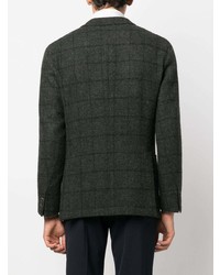 Мужской темно-зеленый пиджак в клетку от Boglioli