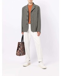 Мужской темно-зеленый пиджак в клетку от Paul Smith