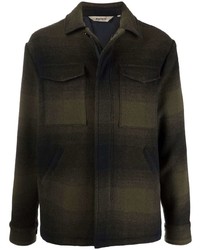 Мужской темно-зеленый пиджак в шотландскую клетку от Aspesi