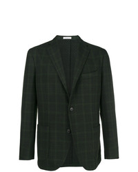Мужской темно-зеленый пиджак в шотландскую клетку от Boglioli