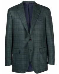 Мужской темно-зеленый пиджак в шотландскую клетку от Canali