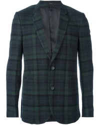 Мужской темно-зеленый пиджак в шотландскую клетку от Paul Smith