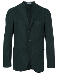 Мужской темно-зеленый пиджак с узором "гусиные лапки" от Boglioli