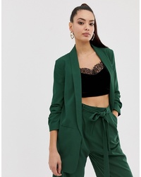Женский темно-зеленый пиджак от ASOS DESIGN
