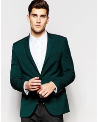 Мужской темно-зеленый пиджак от Asos
