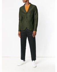Мужской темно-зеленый пиджак от Harris Wharf London