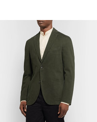 Мужской темно-зеленый пиджак от Incotex