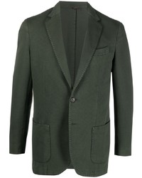 Мужской темно-зеленый пиджак от Dell'oglio