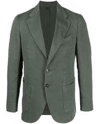 Мужской темно-зеленый пиджак от Dell'oglio