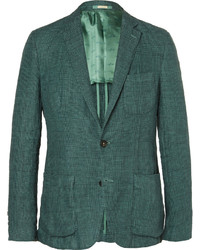 Мужской темно-зеленый пиджак от Massimo Alba