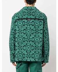 Мужской темно-зеленый пиджак от Marine Serre