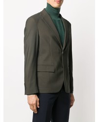 Мужской темно-зеленый пиджак от Traiano Milano