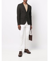 Мужской темно-зеленый пиджак от Hugo