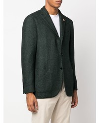 Мужской темно-зеленый пиджак от Lardini