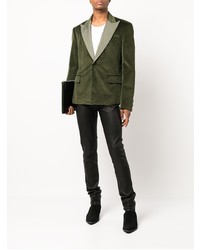 Мужской темно-зеленый пиджак от Amiri