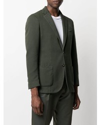 Мужской темно-зеленый пиджак от Dell'oglio