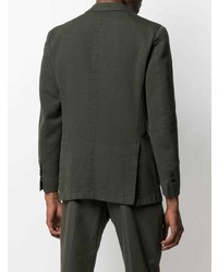 Мужской темно-зеленый пиджак от Dell'oglio