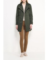 Женский темно-зеленый плащ от Warehouse