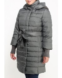 Женский темно-зеленый пуховик от Clasna