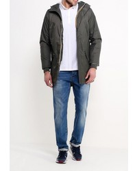 Мужской темно-зеленый пуховик от K-Way