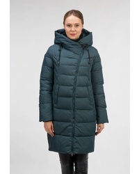 Женский темно-зеленый пуховик от Ostrich